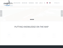 Tablet Screenshot of magellium.com